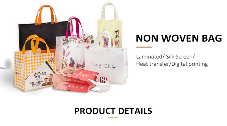 Heat Transfer Printing Folding Non-Woven Supermarket Trolley Shopping Bag